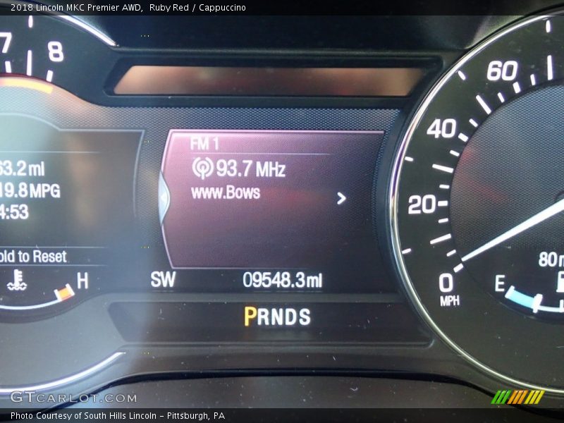Ruby Red / Cappuccino 2018 Lincoln MKC Premier AWD