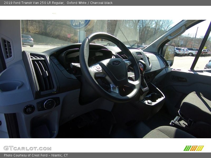 Oxford White / Charcoal black 2019 Ford Transit Van 250 LR Regular
