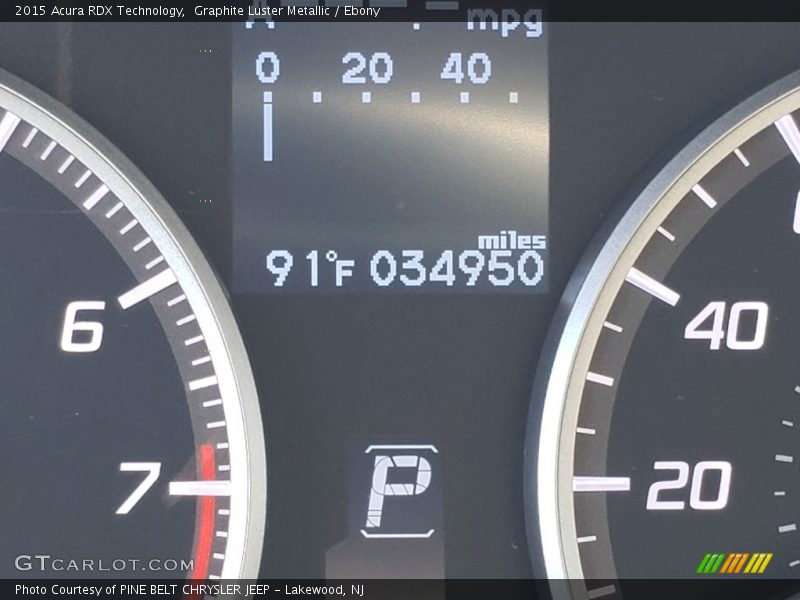 Graphite Luster Metallic / Ebony 2015 Acura RDX Technology
