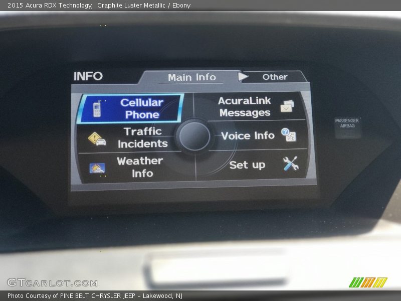 Graphite Luster Metallic / Ebony 2015 Acura RDX Technology