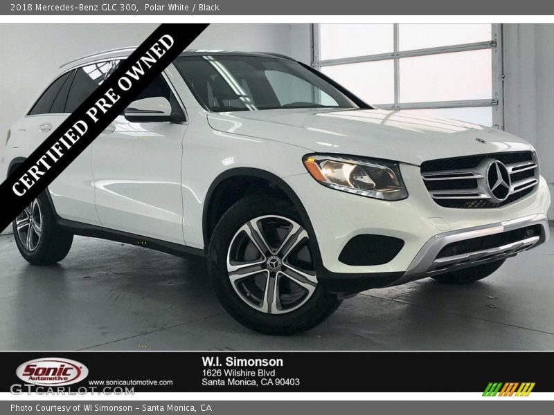 Polar White / Black 2018 Mercedes-Benz GLC 300