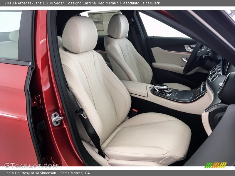 designo Cardinal Red Metallic / Macchiato Beige/Black 2018 Mercedes-Benz E 300 Sedan