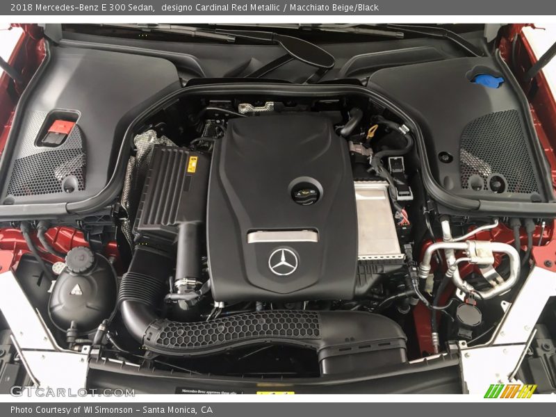 designo Cardinal Red Metallic / Macchiato Beige/Black 2018 Mercedes-Benz E 300 Sedan