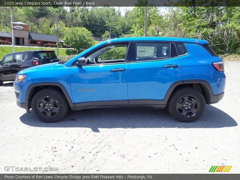 Laser Blue Pearl / Black 2020 Jeep Compass Sport
