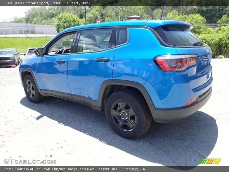 Laser Blue Pearl / Black 2020 Jeep Compass Sport