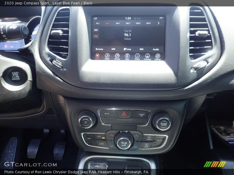 Laser Blue Pearl / Black 2020 Jeep Compass Sport