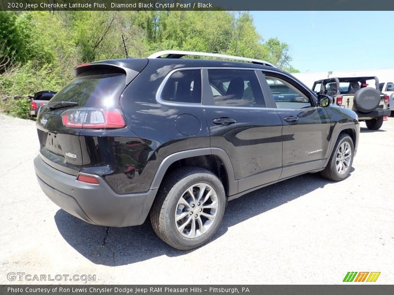 Diamond Black Crystal Pearl / Black 2020 Jeep Cherokee Latitude Plus
