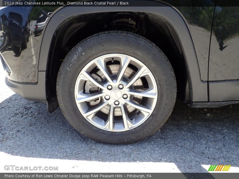 Diamond Black Crystal Pearl / Black 2020 Jeep Cherokee Latitude Plus
