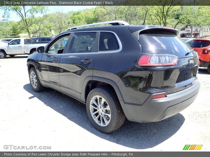 Diamond Black Crystal Pearl / Black 2020 Jeep Cherokee Latitude Plus