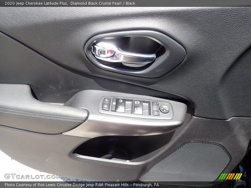Diamond Black Crystal Pearl / Black 2020 Jeep Cherokee Latitude Plus