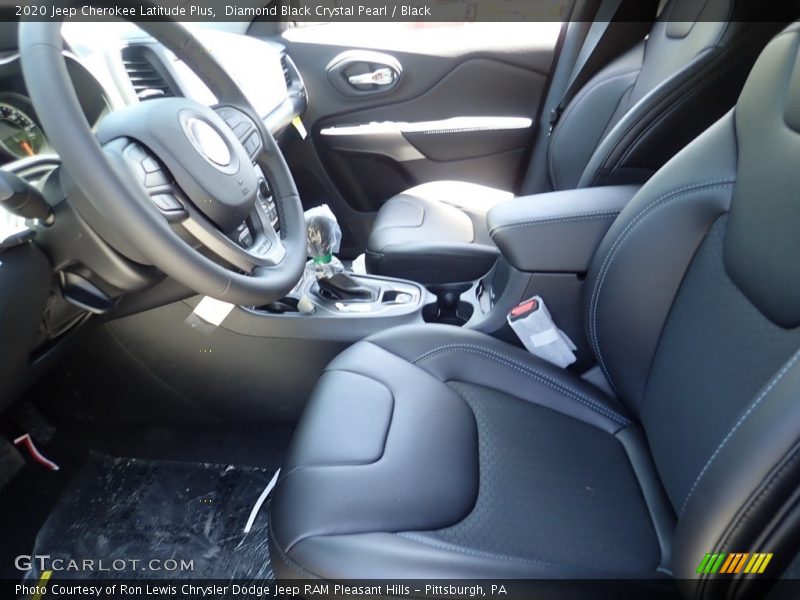 Diamond Black Crystal Pearl / Black 2020 Jeep Cherokee Latitude Plus