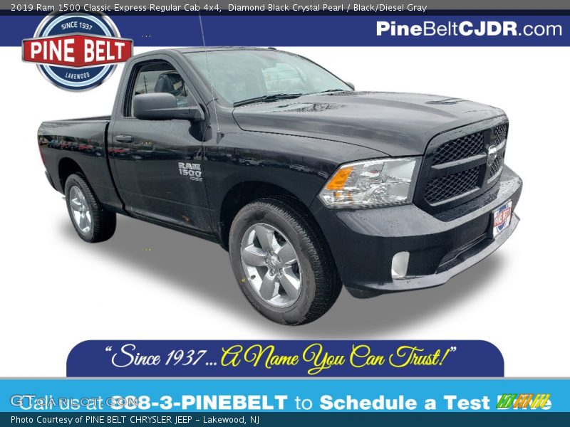 Diamond Black Crystal Pearl / Black/Diesel Gray 2019 Ram 1500 Classic Express Regular Cab 4x4