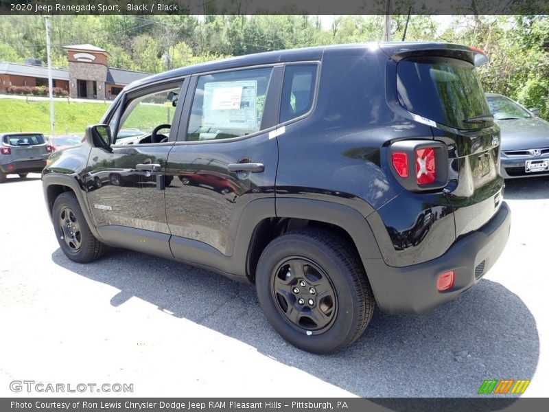 Black / Black 2020 Jeep Renegade Sport