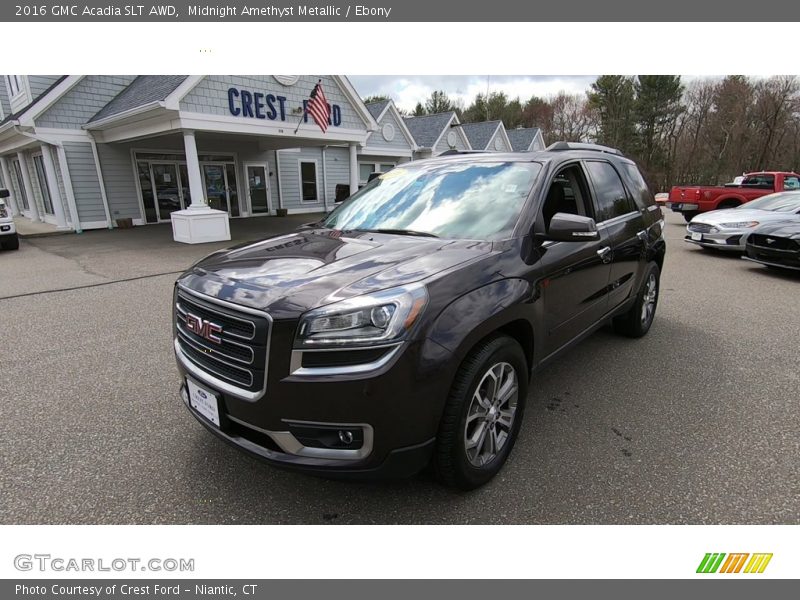 Midnight Amethyst Metallic / Ebony 2016 GMC Acadia SLT AWD