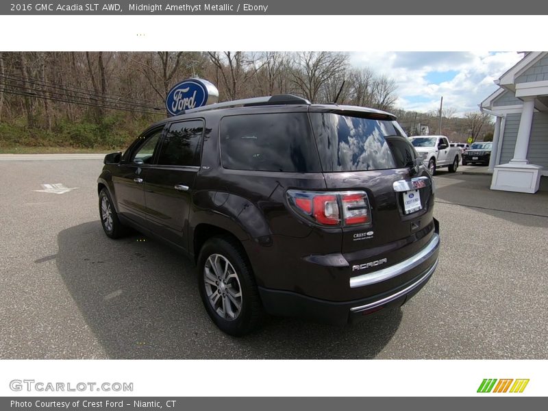 Midnight Amethyst Metallic / Ebony 2016 GMC Acadia SLT AWD