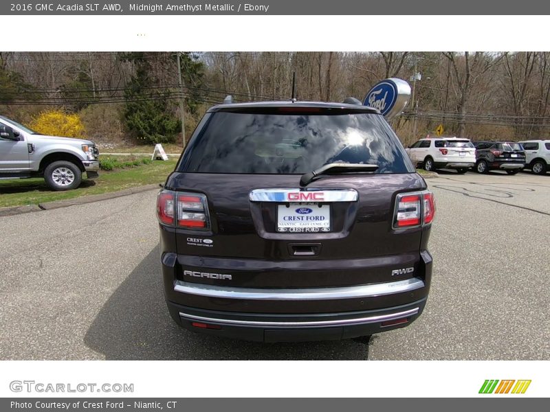 Midnight Amethyst Metallic / Ebony 2016 GMC Acadia SLT AWD