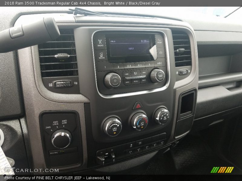 Bright White / Black/Diesel Gray 2018 Ram 3500 Tradesman Regular Cab 4x4 Chassis