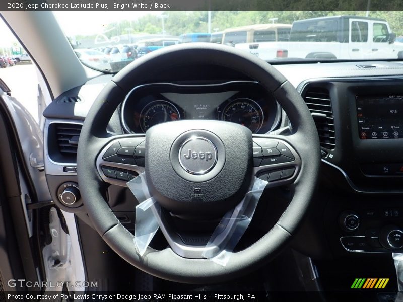 Bright White / Black 2020 Jeep Cherokee Latitude Plus
