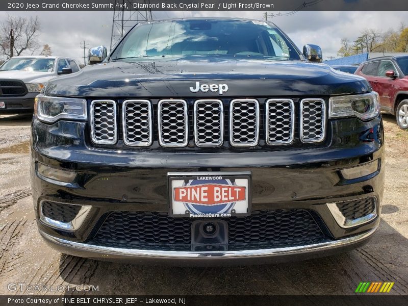 Diamond Black Crystal Pearl / Light Frost/Brown 2020 Jeep Grand Cherokee Summit 4x4
