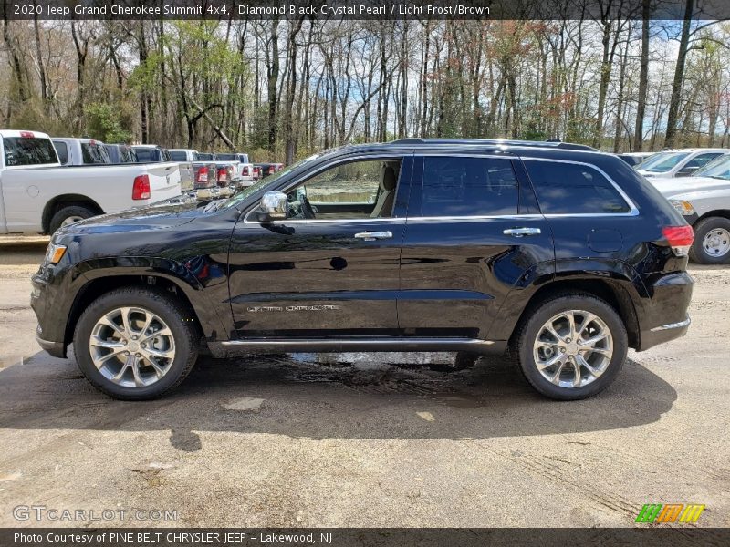 Diamond Black Crystal Pearl / Light Frost/Brown 2020 Jeep Grand Cherokee Summit 4x4