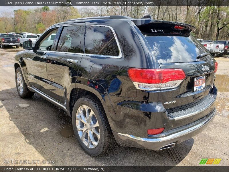 Diamond Black Crystal Pearl / Light Frost/Brown 2020 Jeep Grand Cherokee Summit 4x4