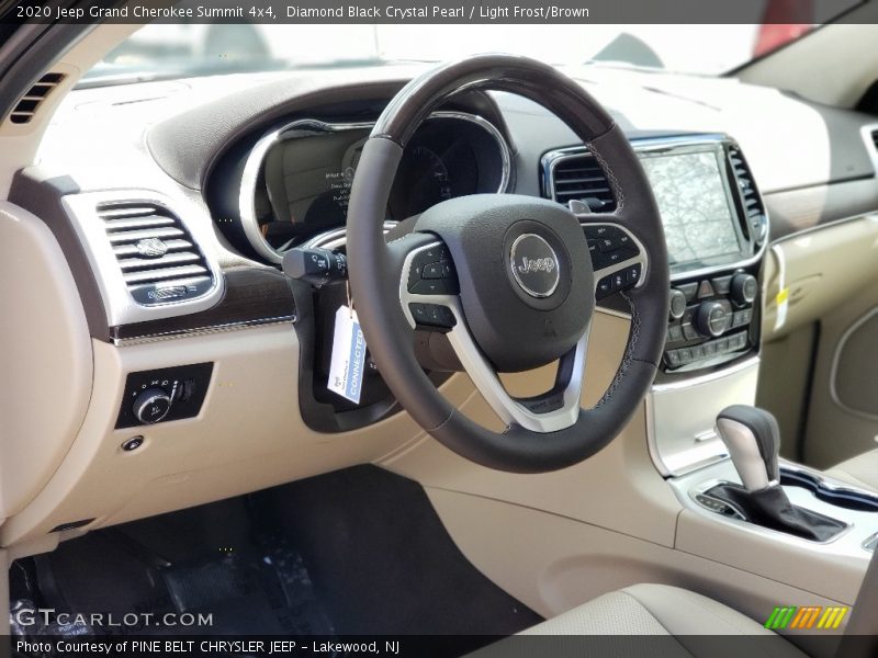 Diamond Black Crystal Pearl / Light Frost/Brown 2020 Jeep Grand Cherokee Summit 4x4