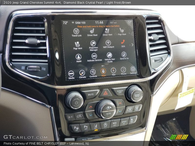 Diamond Black Crystal Pearl / Light Frost/Brown 2020 Jeep Grand Cherokee Summit 4x4