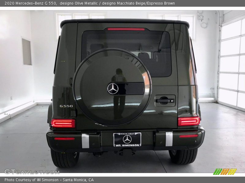 designo Olive Metallic / designo Macchiato Beige/Espresso Brown 2020 Mercedes-Benz G 550