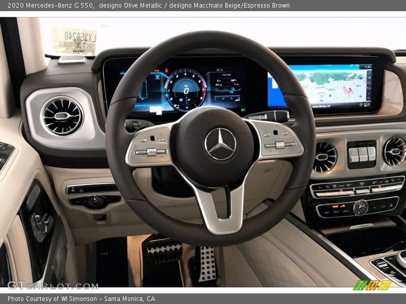 designo Olive Metallic / designo Macchiato Beige/Espresso Brown 2020 Mercedes-Benz G 550