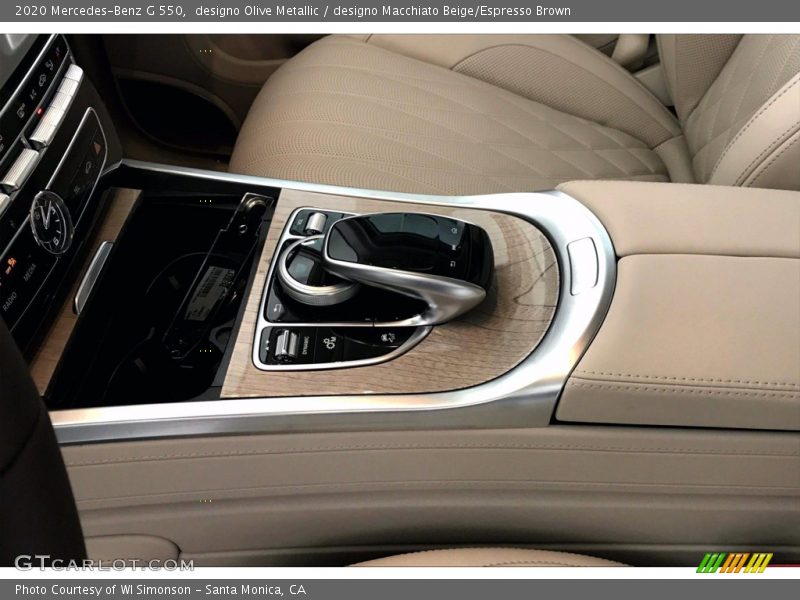 designo Olive Metallic / designo Macchiato Beige/Espresso Brown 2020 Mercedes-Benz G 550