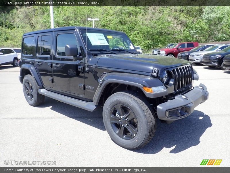 Black / Black 2020 Jeep Wrangler Unlimited Sahara 4x4