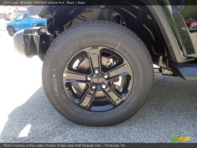 Black / Black 2020 Jeep Wrangler Unlimited Sahara 4x4