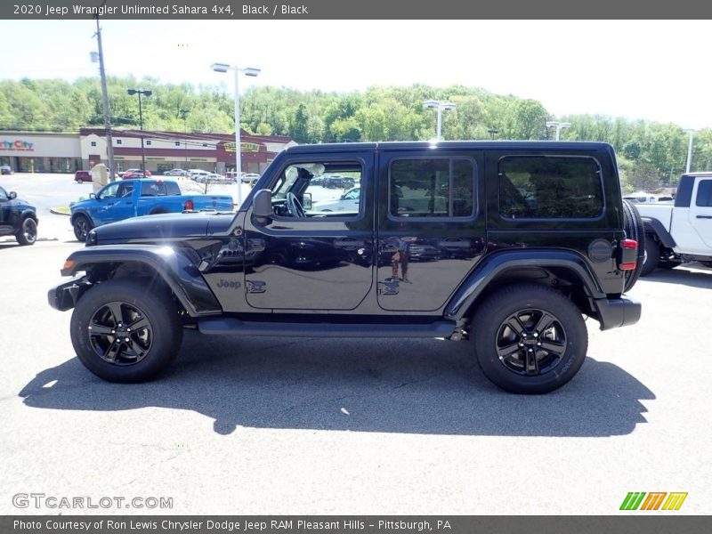 Black / Black 2020 Jeep Wrangler Unlimited Sahara 4x4