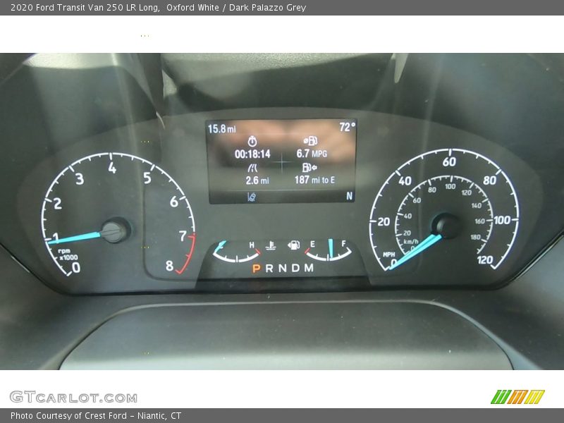 Oxford White / Dark Palazzo Grey 2020 Ford Transit Van 250 LR Long