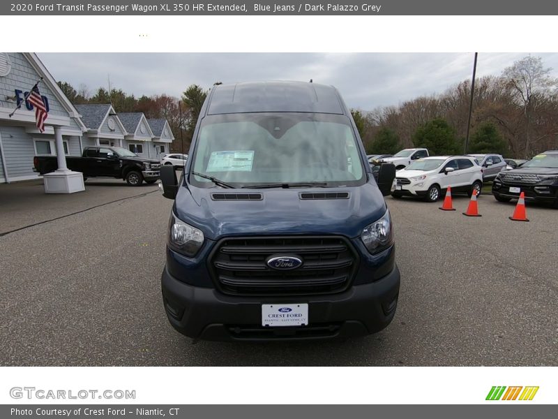Blue Jeans / Dark Palazzo Grey 2020 Ford Transit Passenger Wagon XL 350 HR Extended