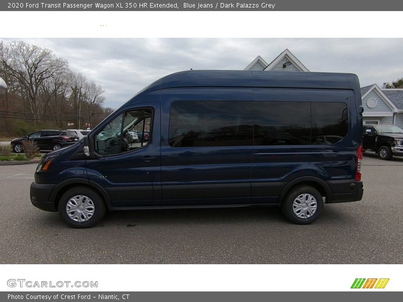 Blue Jeans / Dark Palazzo Grey 2020 Ford Transit Passenger Wagon XL 350 HR Extended