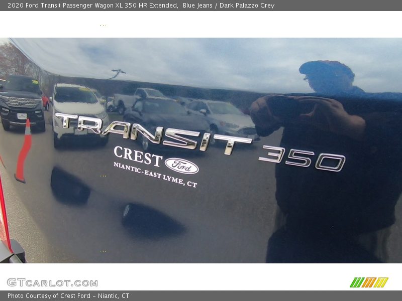 Blue Jeans / Dark Palazzo Grey 2020 Ford Transit Passenger Wagon XL 350 HR Extended