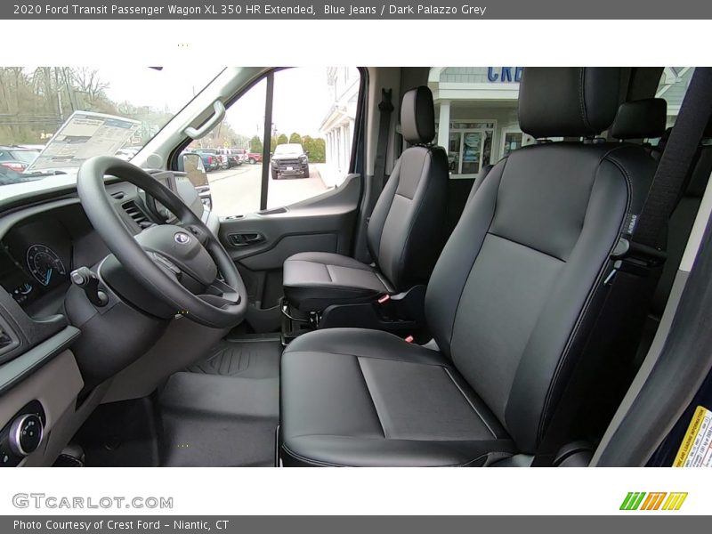 Blue Jeans / Dark Palazzo Grey 2020 Ford Transit Passenger Wagon XL 350 HR Extended