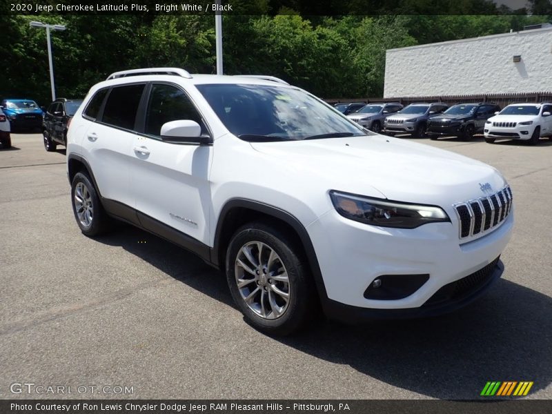 Bright White / Black 2020 Jeep Cherokee Latitude Plus