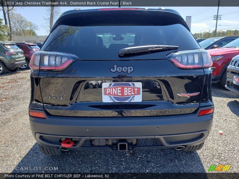 Diamond Black Crystal Pearl / Black 2020 Jeep Cherokee Trailhawk 4x4