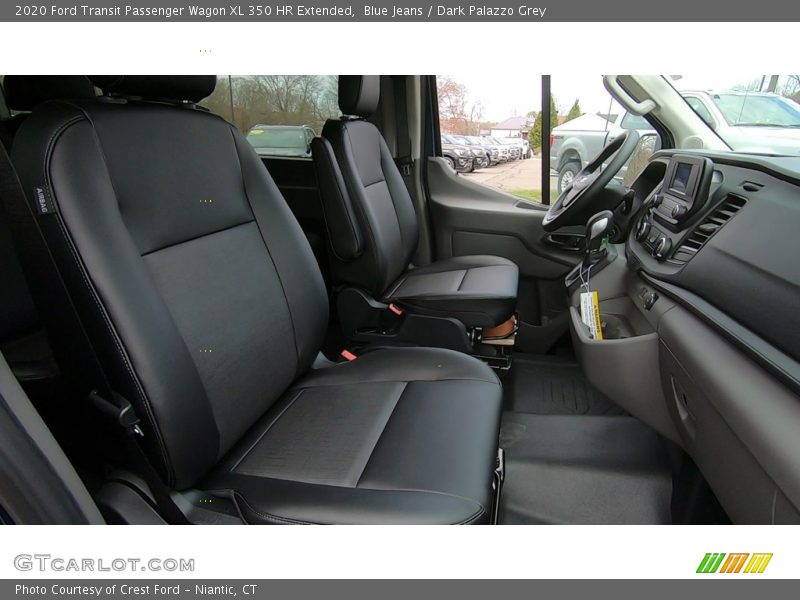 Blue Jeans / Dark Palazzo Grey 2020 Ford Transit Passenger Wagon XL 350 HR Extended
