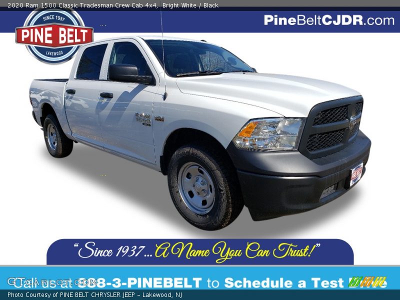 Bright White / Black 2020 Ram 1500 Classic Tradesman Crew Cab 4x4