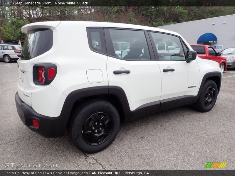 Alpine White / Black 2020 Jeep Renegade Sport