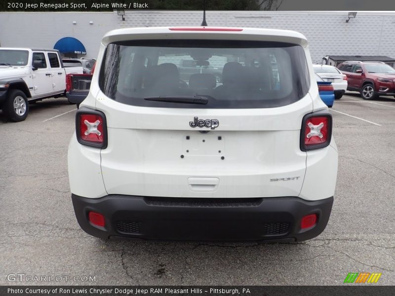 Alpine White / Black 2020 Jeep Renegade Sport