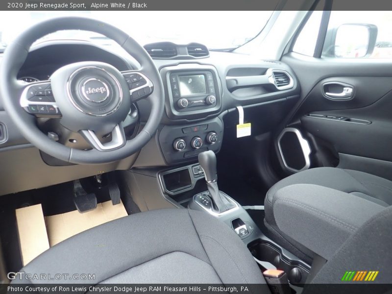 Alpine White / Black 2020 Jeep Renegade Sport