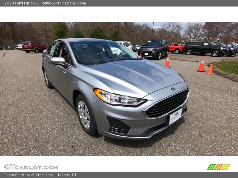 Iconic Silver / Ebony Stone 2020 Ford Fusion S