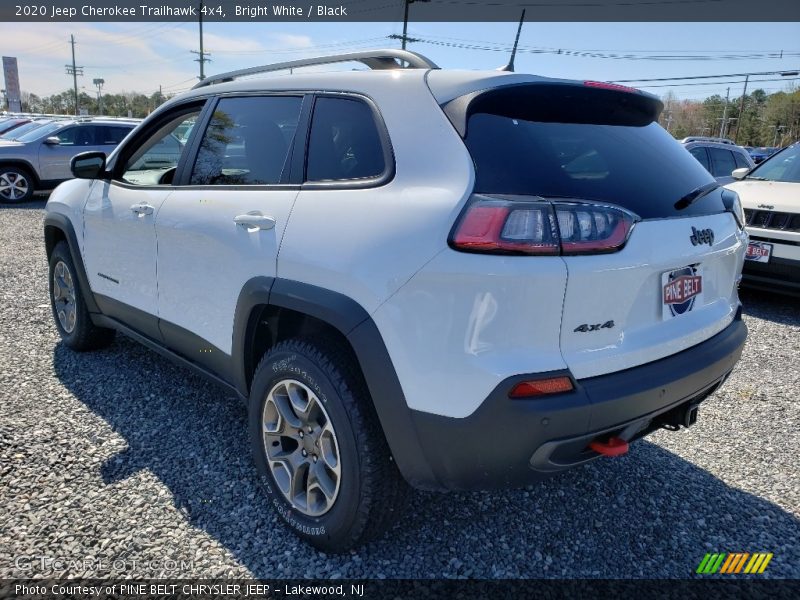 Bright White / Black 2020 Jeep Cherokee Trailhawk 4x4