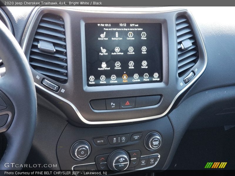 Bright White / Black 2020 Jeep Cherokee Trailhawk 4x4