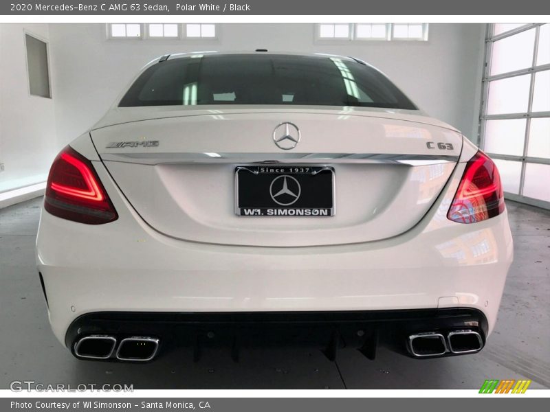 Polar White / Black 2020 Mercedes-Benz C AMG 63 Sedan