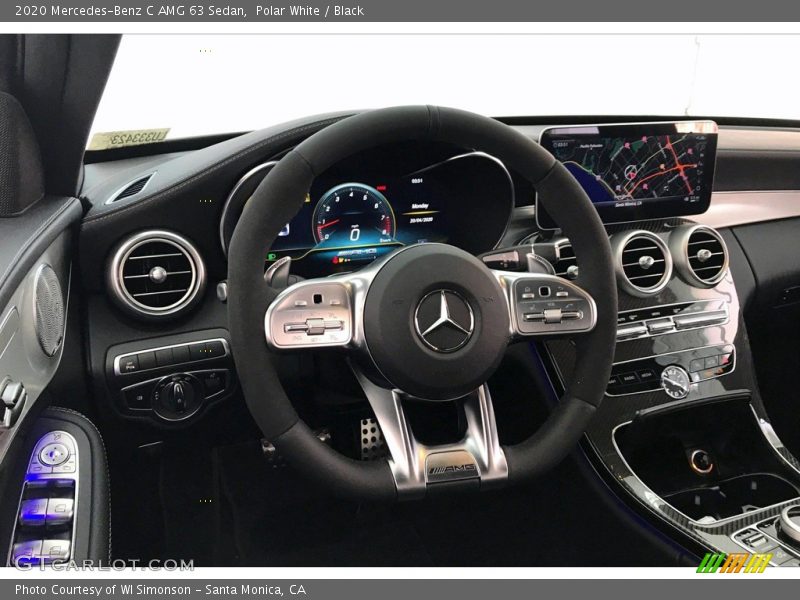 Polar White / Black 2020 Mercedes-Benz C AMG 63 Sedan